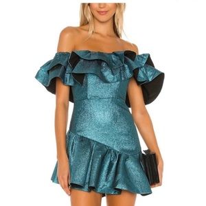 NBD Tigerlily Mini Dress in Aquatic Blue from Revolve